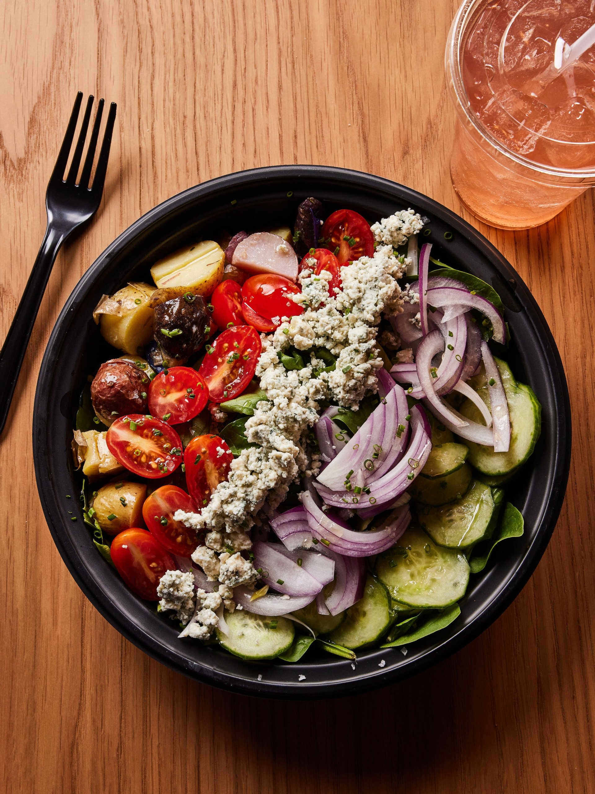 A greek salad from Counterpart at Asher Adams Hotel, Salt Lake City