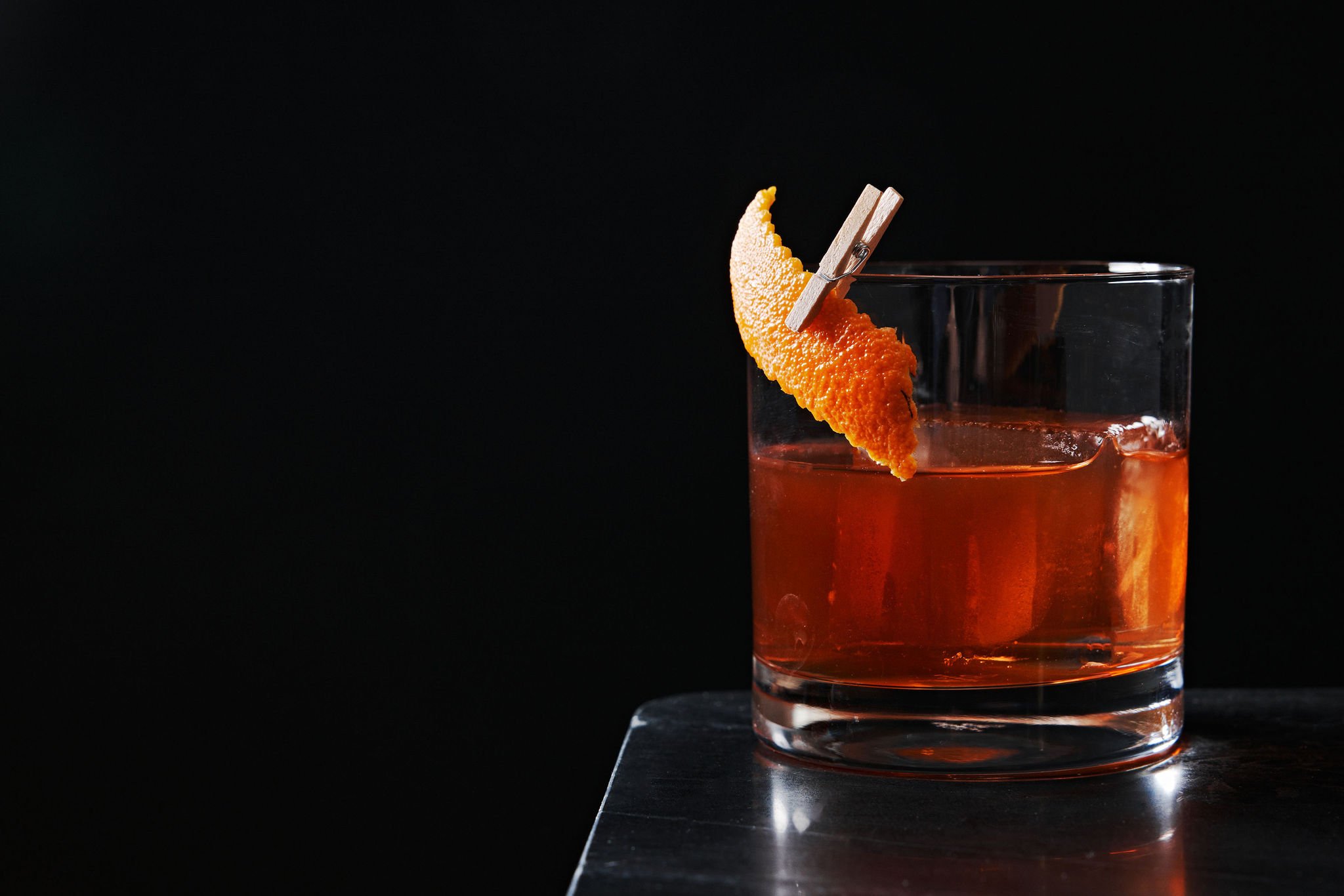 An old fashioned cocktail at No. 119 at Asher Adams Hotel, Salt Lake City