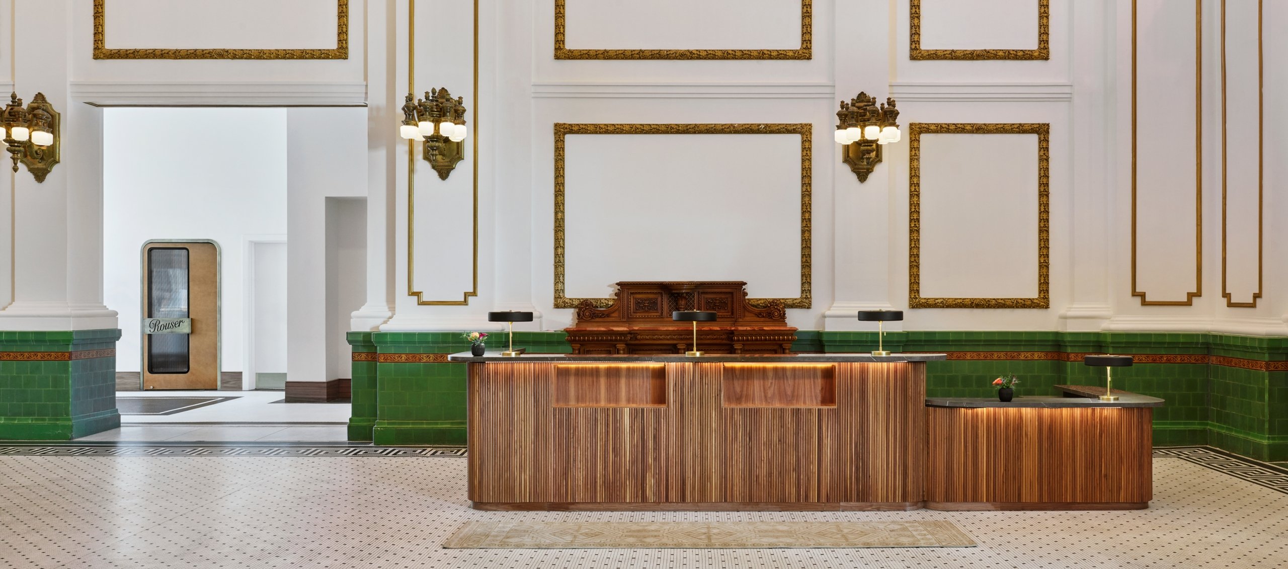 The front lobby of Asher Adams Hotel, Salt Lake City